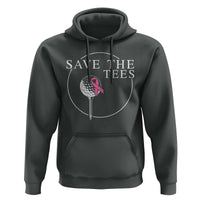 Breast Cancer Awareness Golf Hoodie Pink Ribbon Save The Tees Fundraiser Team - Wonder Print Shop