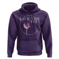 Breast Cancer Awareness Golf Hoodie Pink Ribbon Save The Tees Fundraiser Team - Wonder Print Shop