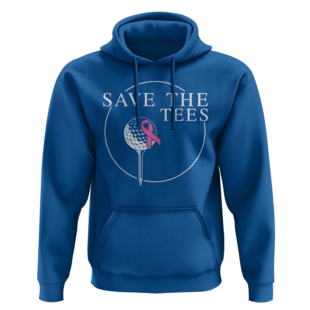 Breast Cancer Awareness Golf Hoodie Pink Ribbon Save The Tees Fundraiser Team - Wonder Print Shop