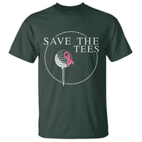 Breast Cancer Awareness Golf T Shirt Pink Ribbon Save The Tees Fundraiser Team - Wonder Print Shop