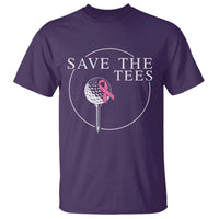 Breast Cancer Awareness Golf T Shirt Pink Ribbon Save The Tees Fundraiser Team - Wonder Print Shop