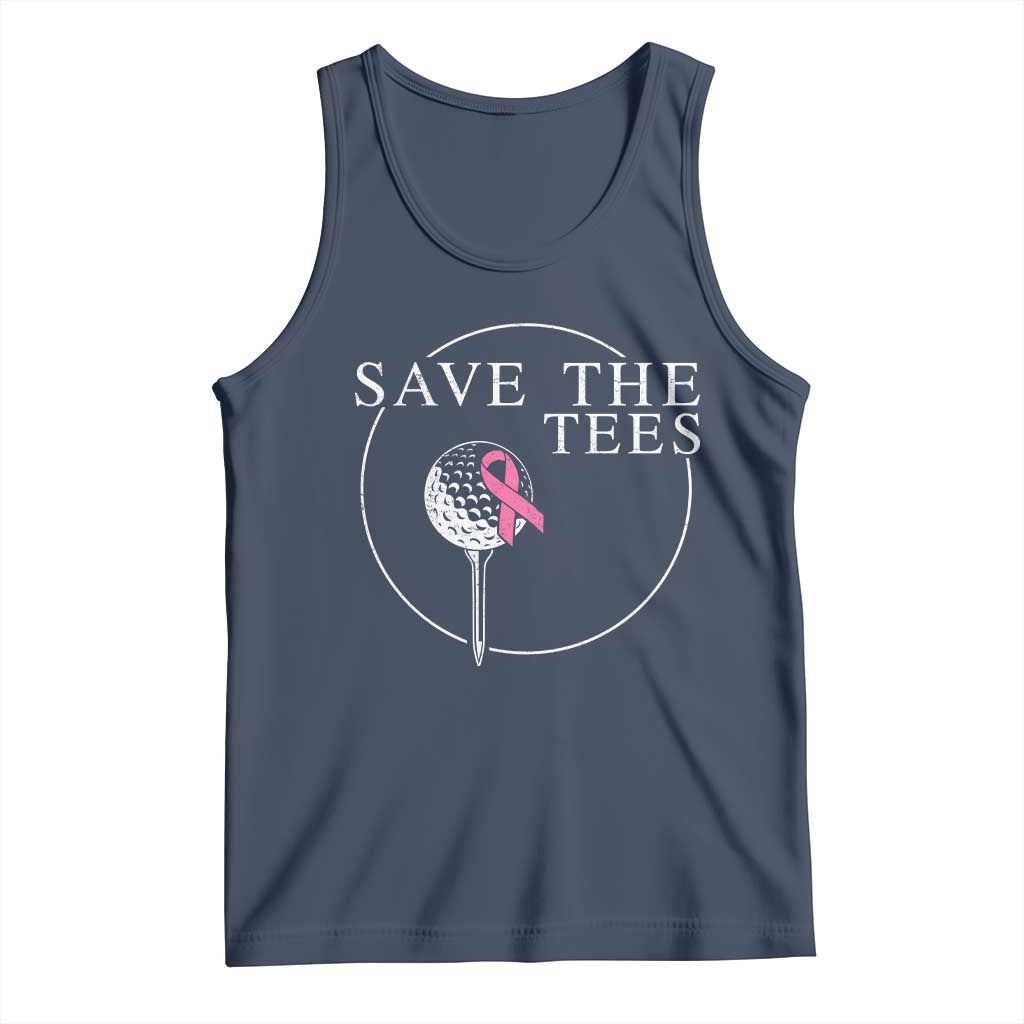 Breast Cancer Awareness Golf Tank Top Pink Ribbon Save The Tees Fundraiser Team - Wonder Print Shop