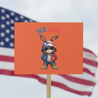 Cool Bunny Ice Out Protest Sign Puerto Rican Flag Hoodie Outfit Vibes Boricua