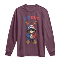 Cool Bunny Ice Out Long Sleeve Shirt Puerto Rican Flag Hoodie Outfit Vibes Boricua