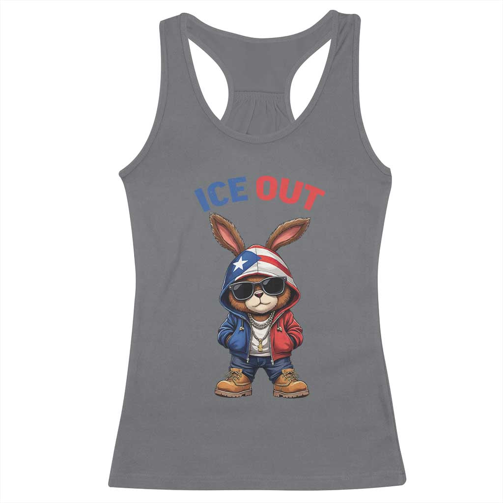 Cool Bunny Ice Out Racerback Tank Top Puerto Rican Flag Hoodie Outfit Vibes Boricua