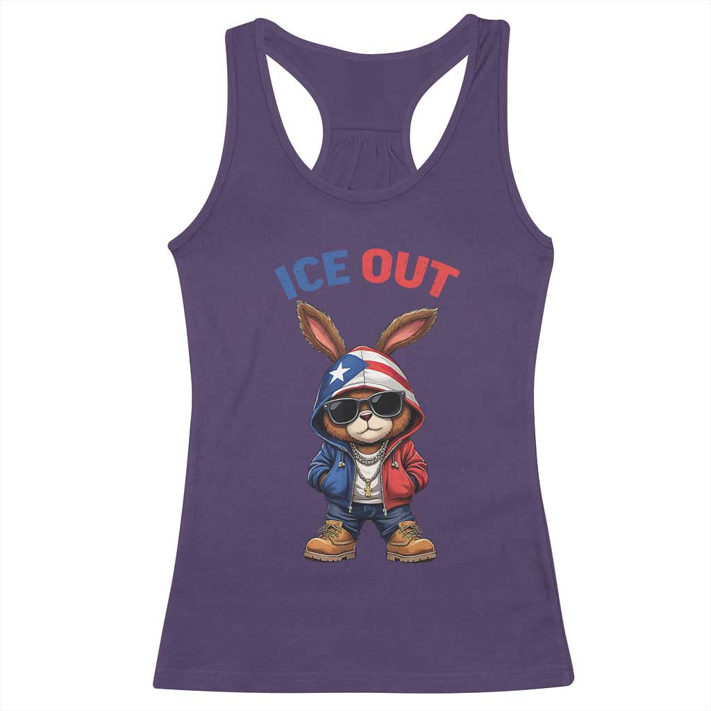 Cool Bunny Ice Out Racerback Tank Top Puerto Rican Flag Hoodie Outfit Vibes Boricua