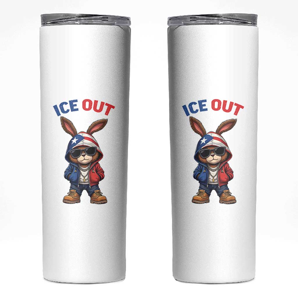 Cool Bunny Ice Out Skinny Tumbler Puerto Rican Flag Hoodie Outfit Vibes Boricua