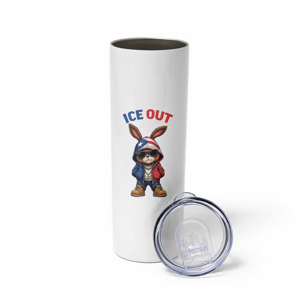 Cool Bunny Ice Out Skinny Tumbler Puerto Rican Flag Hoodie Outfit Vibes Boricua