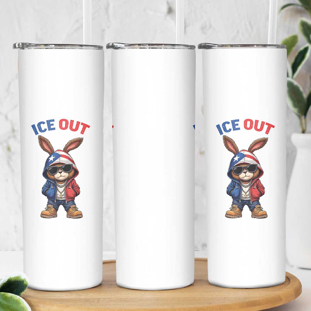 Cool Bunny Ice Out Skinny Tumbler Puerto Rican Flag Hoodie Outfit Vibes Boricua