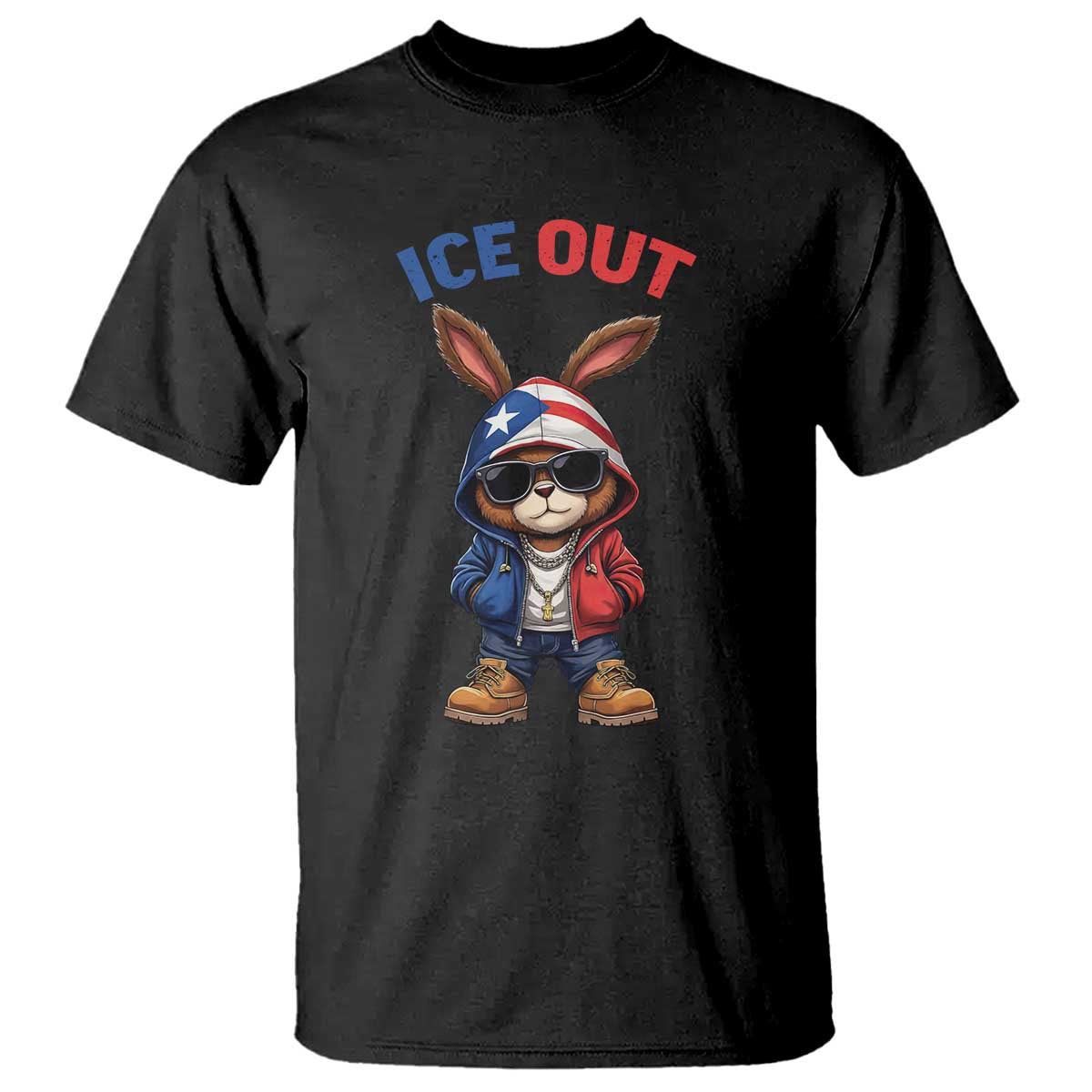 Cool Bunny Ice Out T Shirt Puerto Rican Flag Hoodie Outfit Vibes Boricua