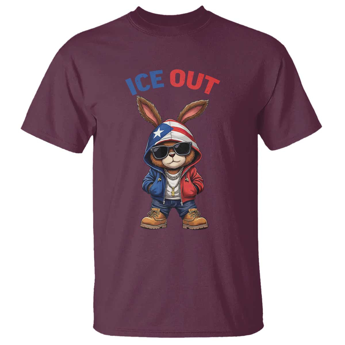 Cool Bunny Ice Out T Shirt Puerto Rican Flag Hoodie Outfit Vibes Boricua