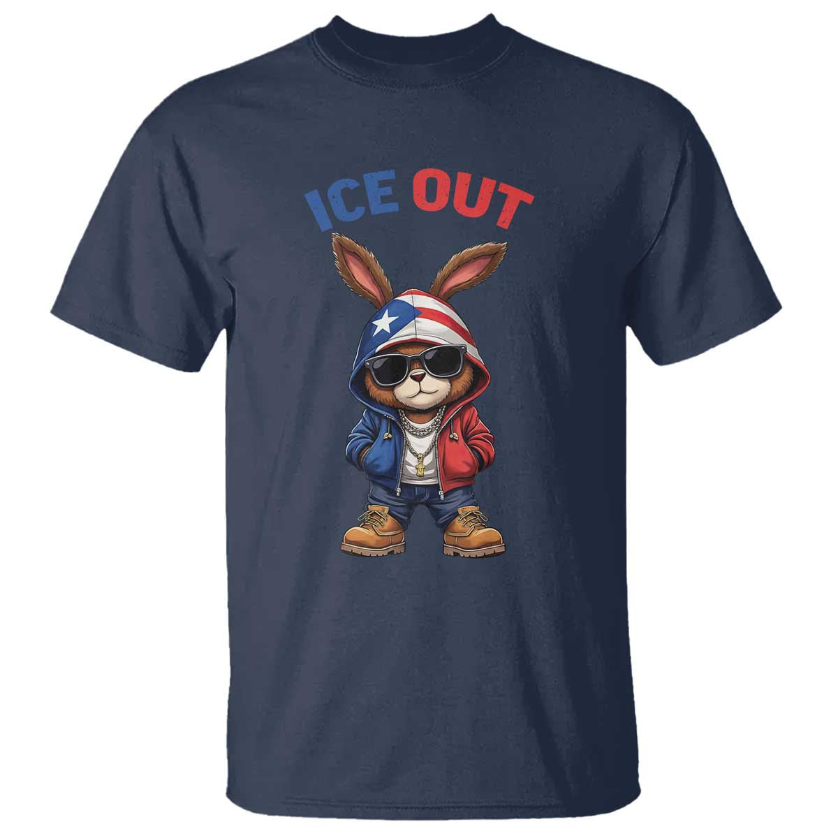 Cool Bunny Ice Out T Shirt Puerto Rican Flag Hoodie Outfit Vibes Boricua