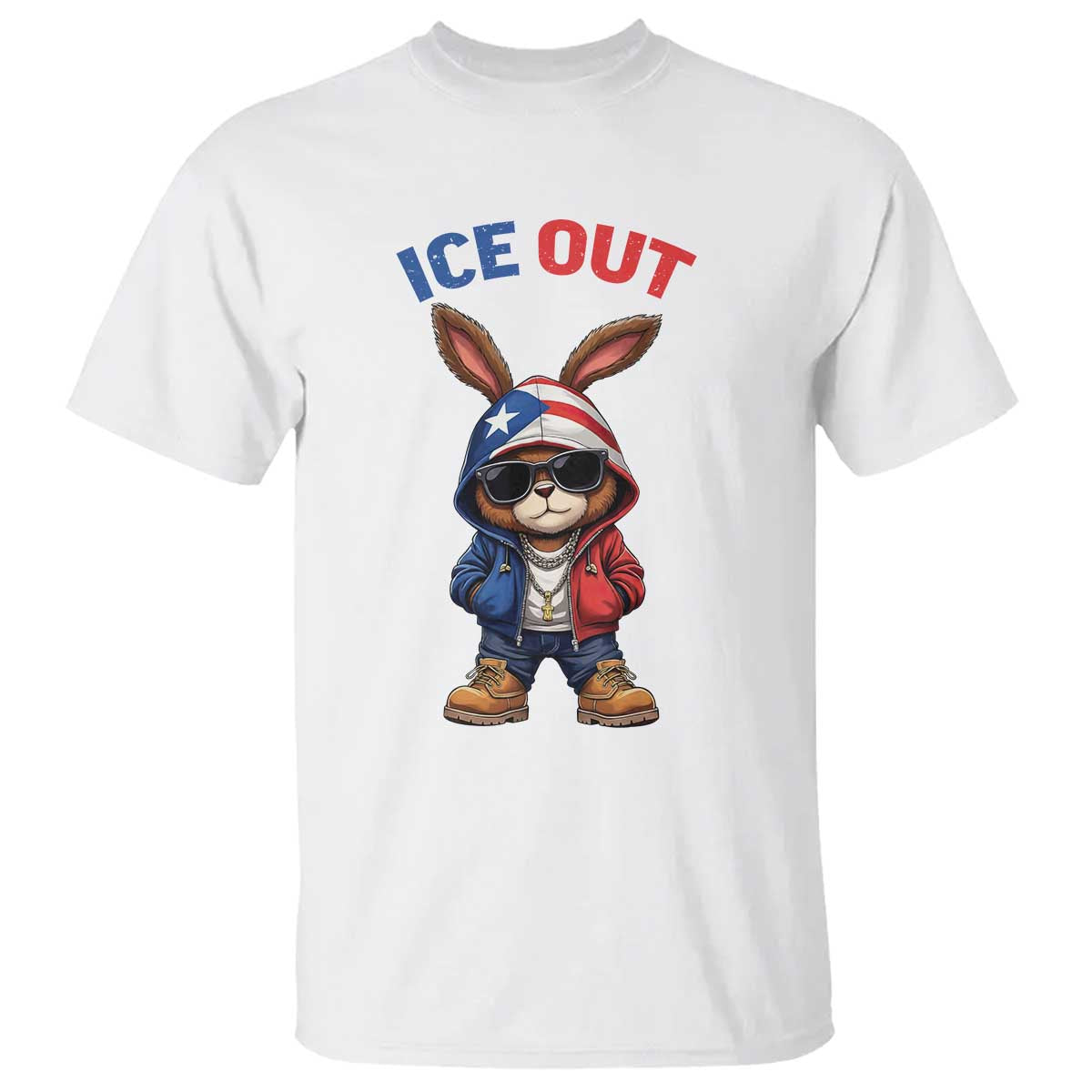 Cool Bunny Ice Out T Shirt Puerto Rican Flag Hoodie Outfit Vibes Boricua