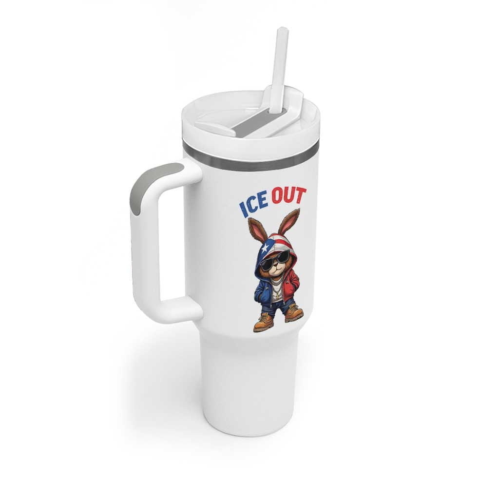 Cool Bunny Ice Out Tumbler With Handle Puerto Rican Flag Hoodie Outfit Vibes Boricua