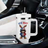 Cool Bunny Ice Out Tumbler With Handle Puerto Rican Flag Hoodie Outfit Vibes Boricua