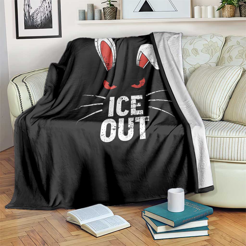 Bunny Ice Out Throw Blanket Resist FDT Anti Immigration Enforcement