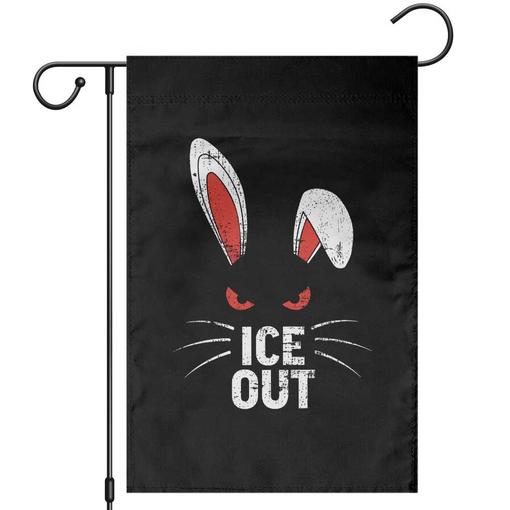 Bunny Ice Out Garden Flag Resist FDT Anti Immigration Enforcement
