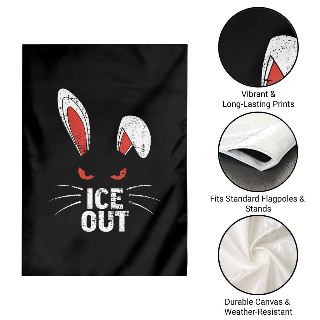 Bunny Ice Out Garden Flag Resist FDT Anti Immigration Enforcement