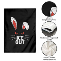 Bunny Ice Out Garden Flag Resist FDT Anti Immigration Enforcement