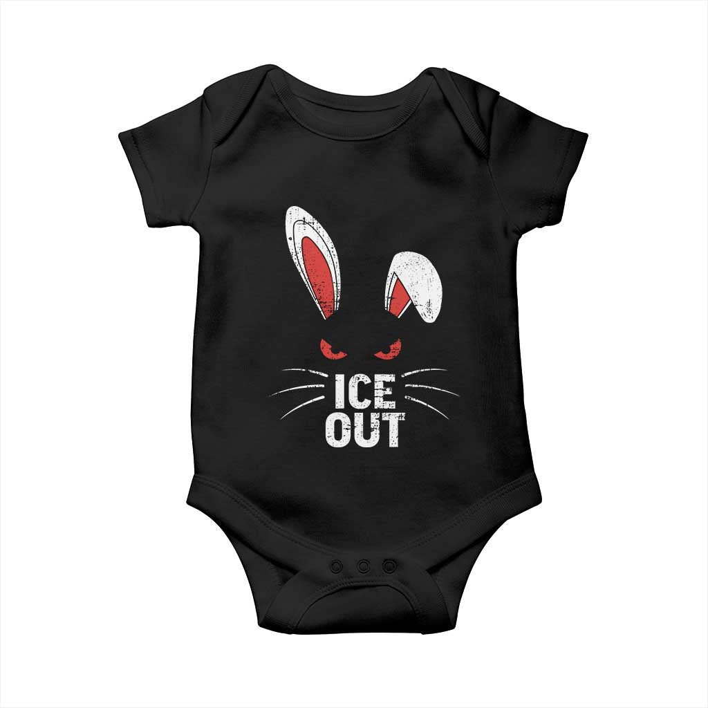 Bunny Ice Out Baby Onesie Resist FDT Anti Immigration Enforcement