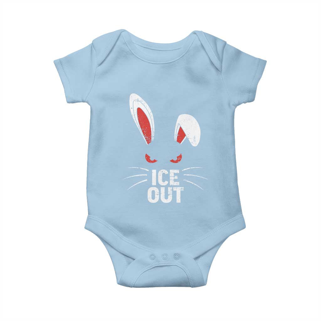 Bunny Ice Out Baby Onesie Resist FDT Anti Immigration Enforcement