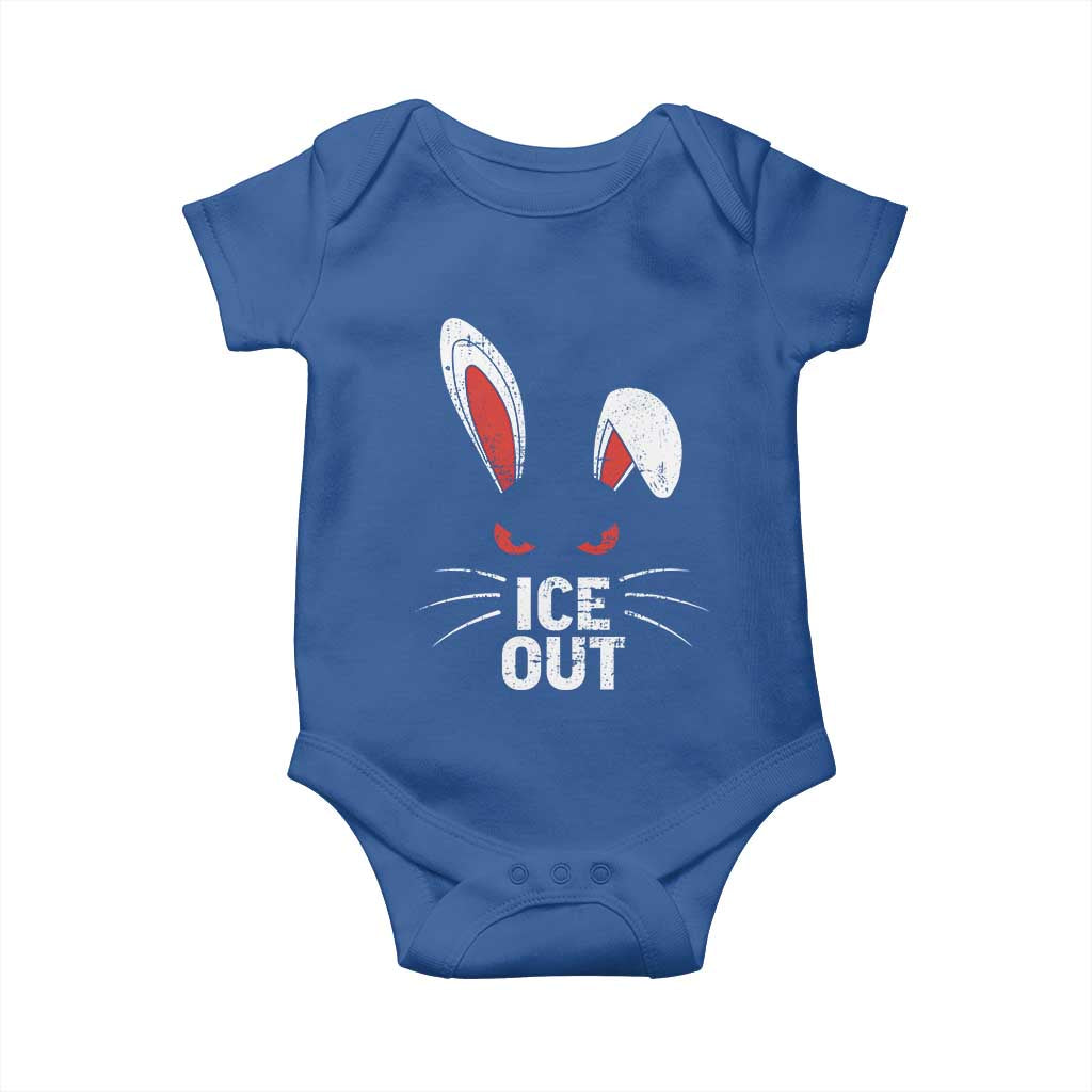 Bunny Ice Out Baby Onesie Resist FDT Anti Immigration Enforcement