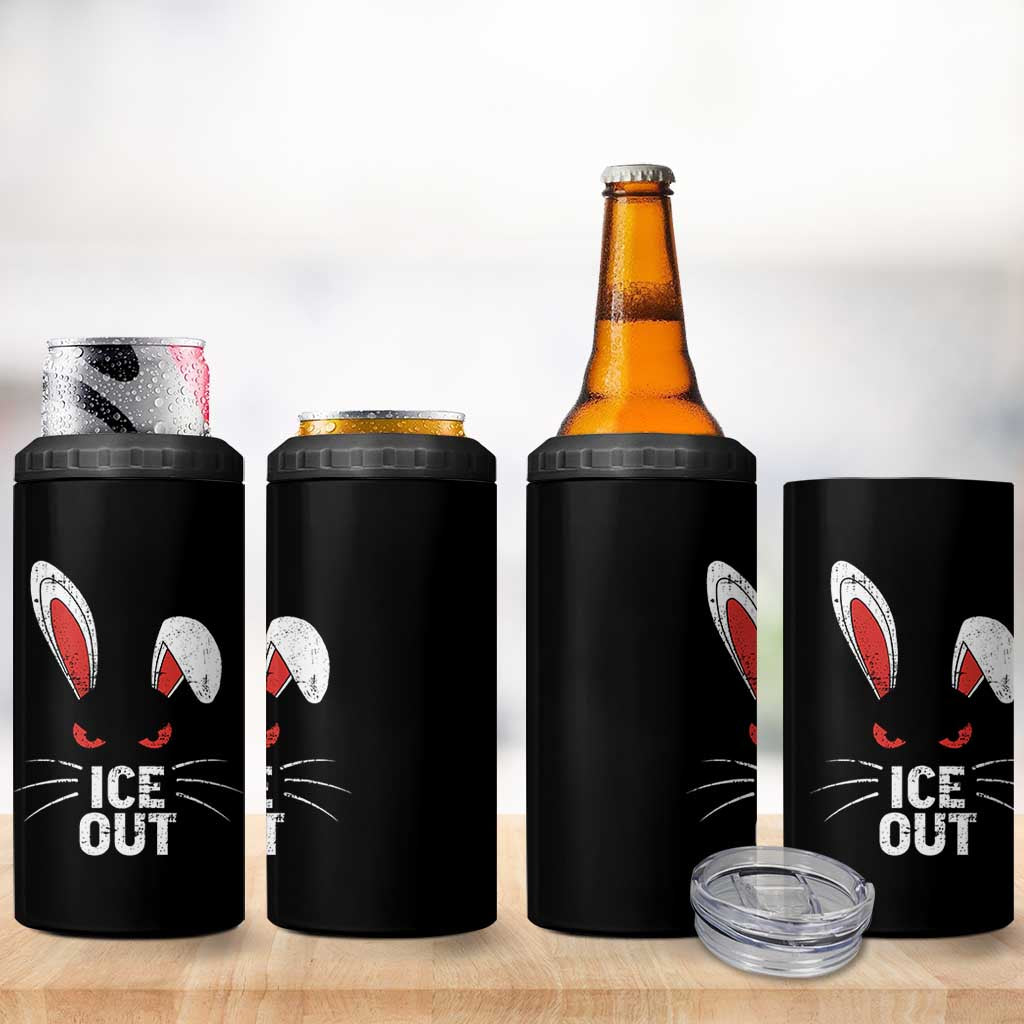 Bunny Ice Out 4 in 1 Can Cooler Tumbler Resist FDT Anti Immigration Enforcement