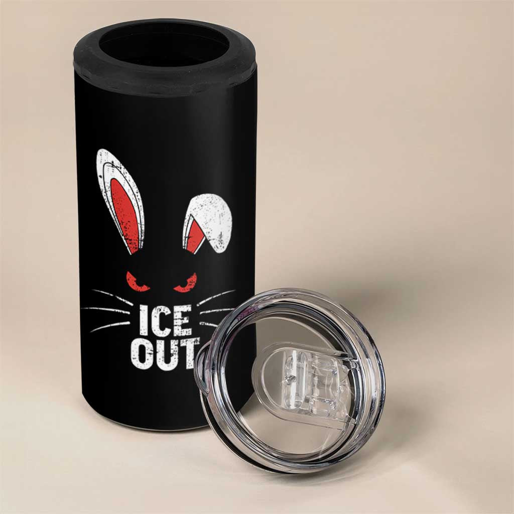 Bunny Ice Out 4 in 1 Can Cooler Tumbler Resist FDT Anti Immigration Enforcement