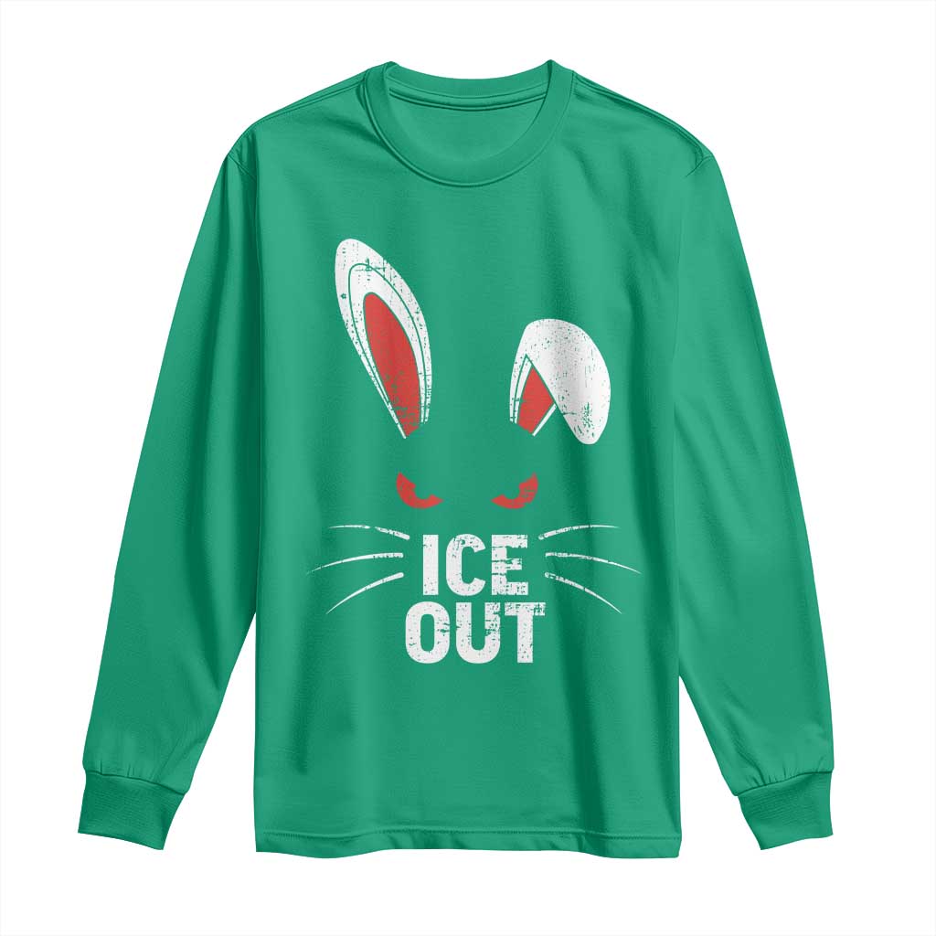 Bunny Ice Out Long Sleeve Shirt Resist FDT Anti Immigration Enforcement