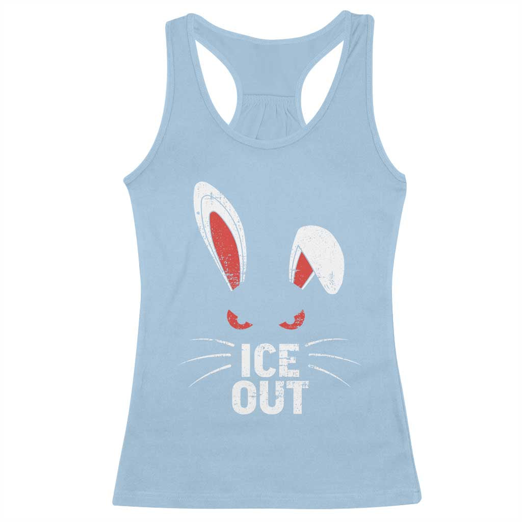 Bunny Ice Out Racerback Tank Top Resist FDT Anti Immigration Enforcement