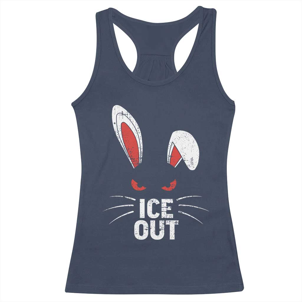 Bunny Ice Out Racerback Tank Top Resist FDT Anti Immigration Enforcement