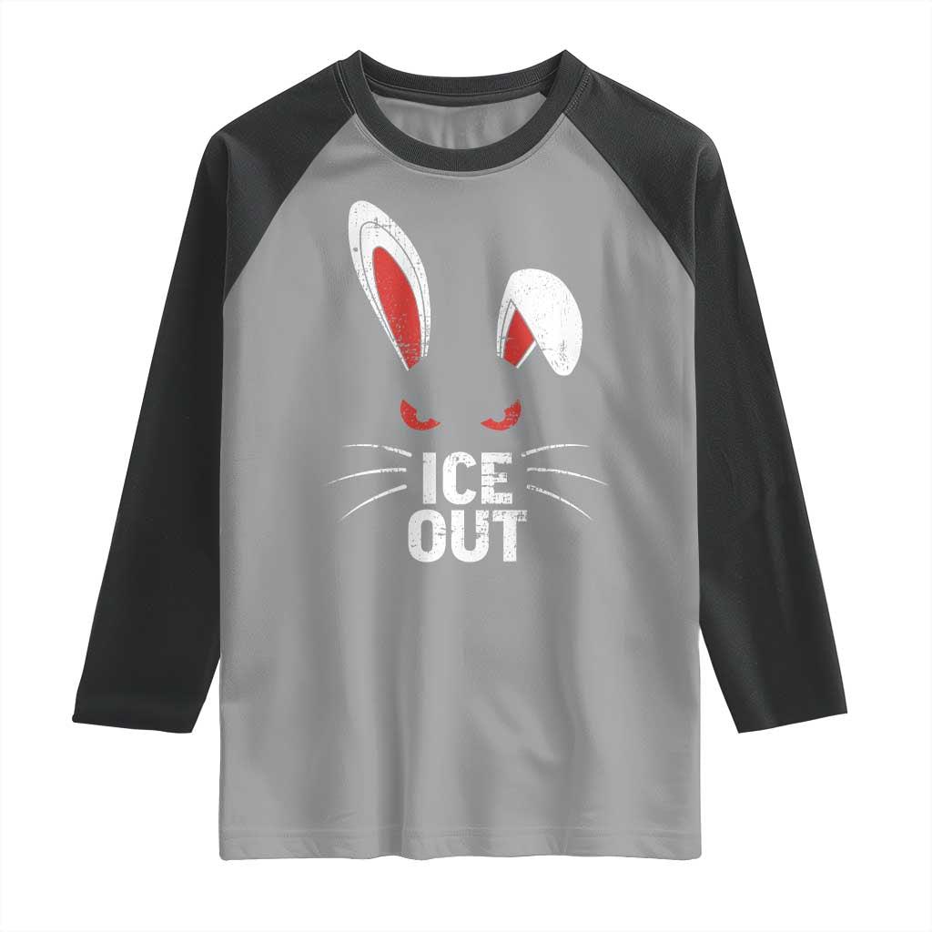 Bunny Ice Out Raglan Shirt Resist FDT Anti Immigration Enforcement