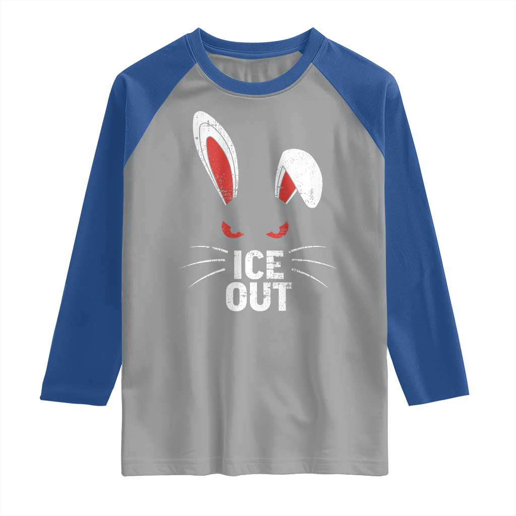 Bunny Ice Out Raglan Shirt Resist FDT Anti Immigration Enforcement
