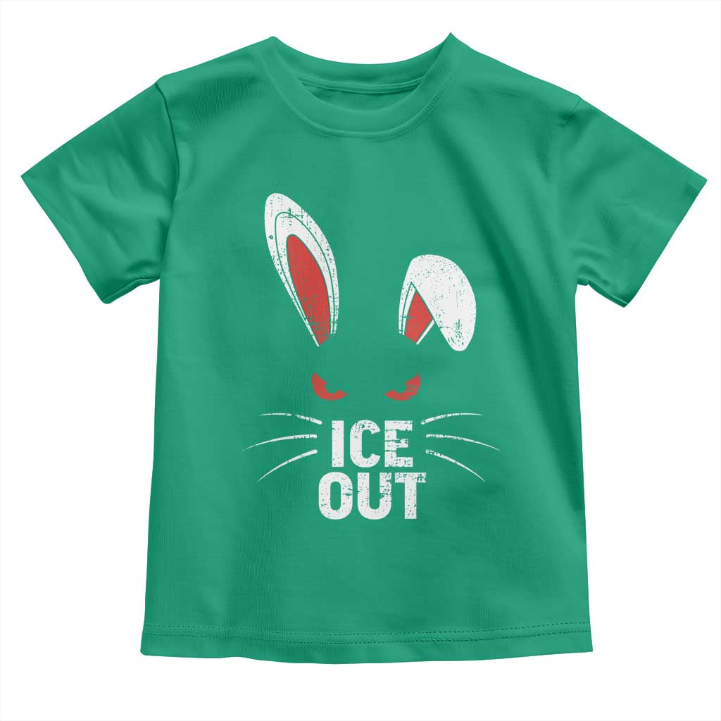 Bunny Ice Out Toddler T Shirt Resist FDT Anti Immigration Enforcement
