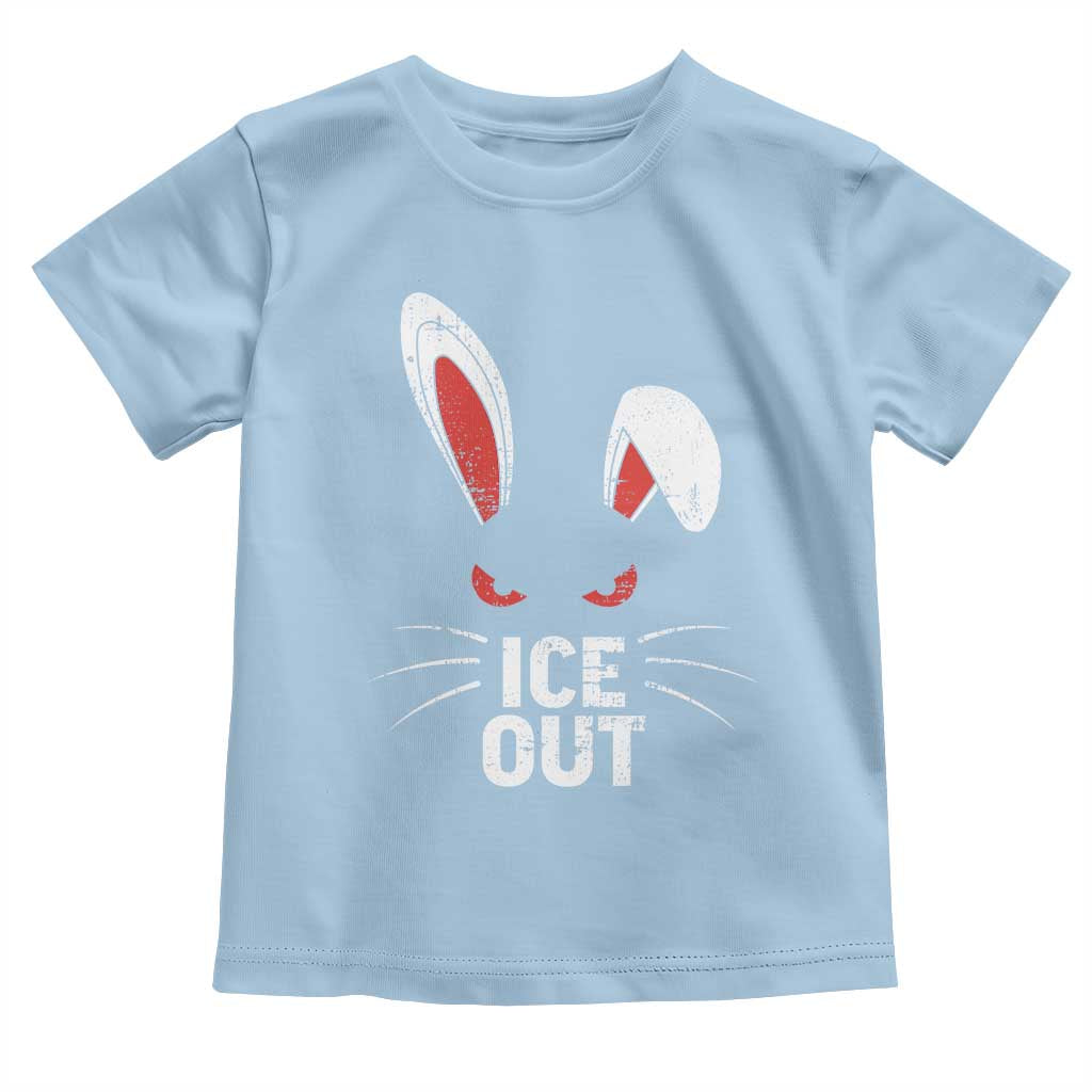 Bunny Ice Out Toddler T Shirt Resist FDT Anti Immigration Enforcement
