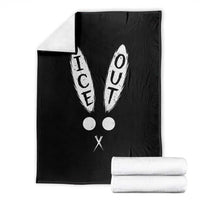 Bunny Bad Ice Out Throw Blanket Rabbit FDT Anti Immigration Enforcement