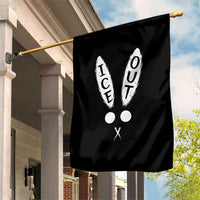 Bunny Bad Ice Out Garden Flag Rabbit FDT Anti Immigration Enforcement