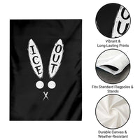 Bunny Bad Ice Out Garden Flag Rabbit FDT Anti Immigration Enforcement