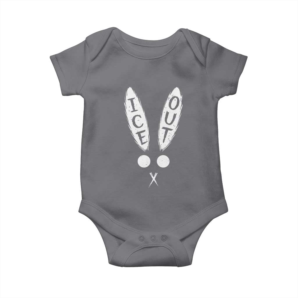 Bunny Bad Ice Out Baby Onesie Rabbit FDT Anti Immigration Enforcement
