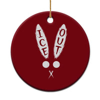 Bunny Bad Ice Out Ceramic Ornament Rabbit FDT Anti Immigration Enforcement