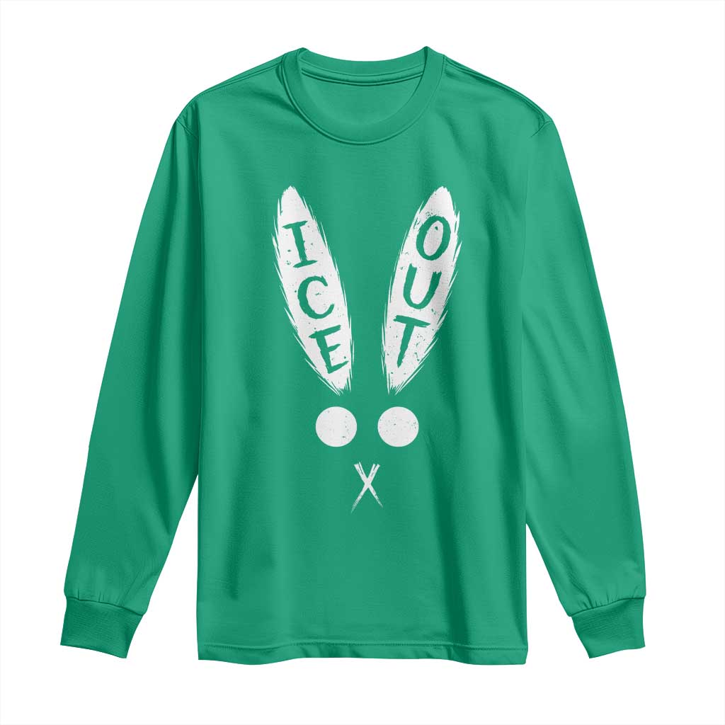 Bunny Bad Ice Out Long Sleeve Shirt Rabbit FDT Anti Immigration Enforcement