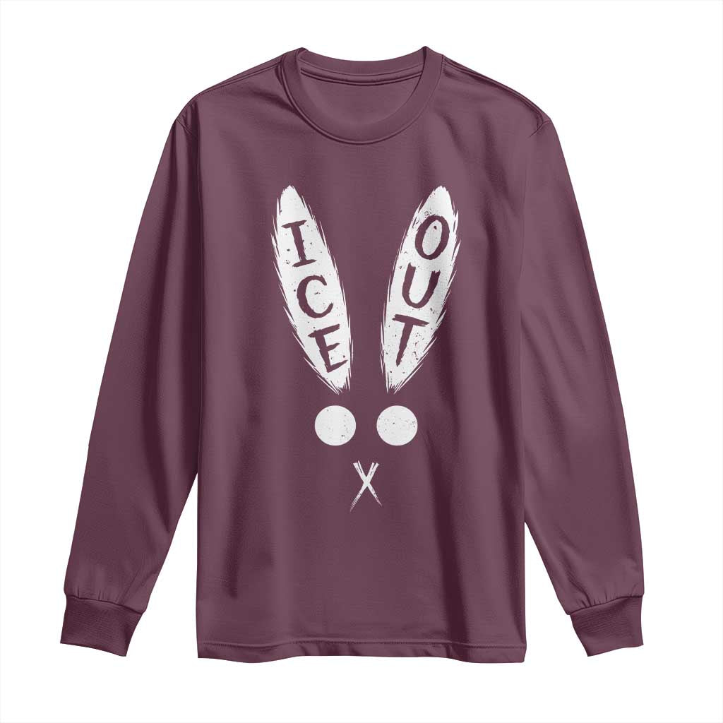 Bunny Bad Ice Out Long Sleeve Shirt Rabbit FDT Anti Immigration Enforcement