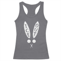 Bunny Bad Ice Out Racerback Tank Top Rabbit FDT Anti Immigration Enforcement