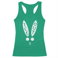 Bunny Bad Ice Out Racerback Tank Top Rabbit FDT Anti Immigration Enforcement