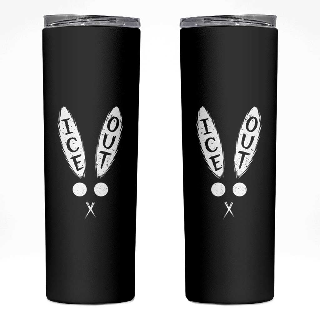 Bunny Bad Ice Out Skinny Tumbler Rabbit FDT Anti Immigration Enforcement