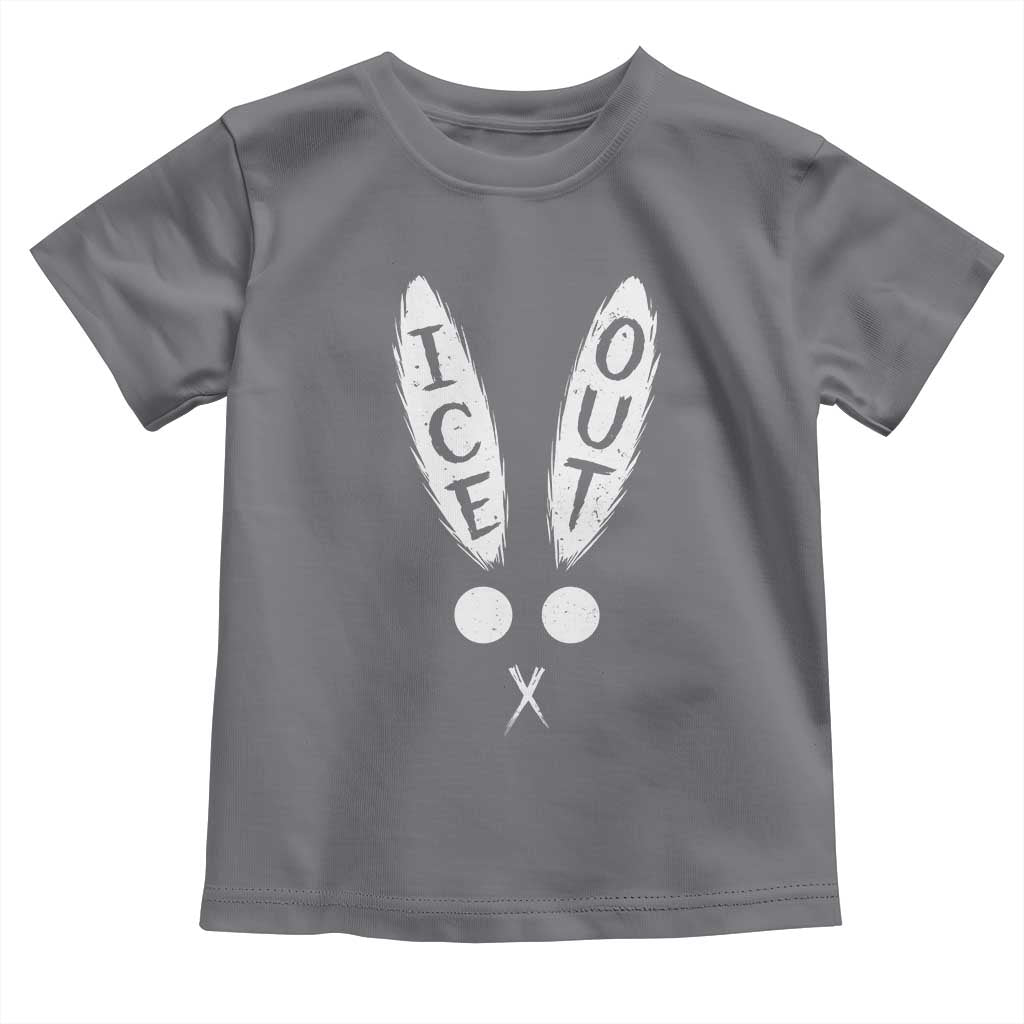 Bunny Bad Ice Out Toddler T Shirt Rabbit FDT Anti Immigration Enforcement