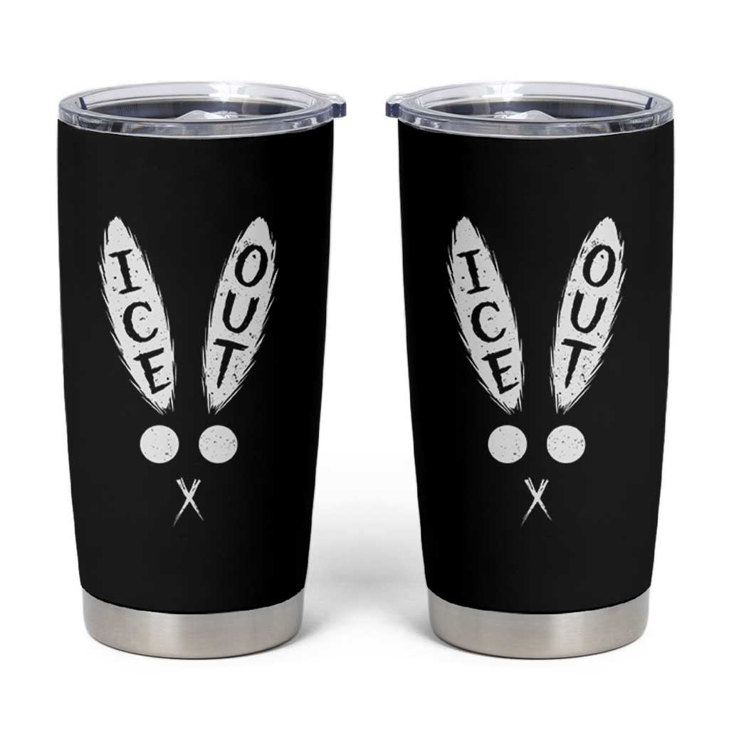 Bunny Bad Ice Out Tumbler Cup Rabbit FDT Anti Immigration Enforcement