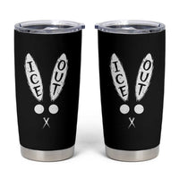 Bunny Bad Ice Out Tumbler Cup Rabbit FDT Anti Immigration Enforcement