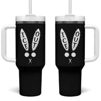 Bunny Bad Ice Out Tumbler With Handle Rabbit FDT Anti Immigration Enforcement