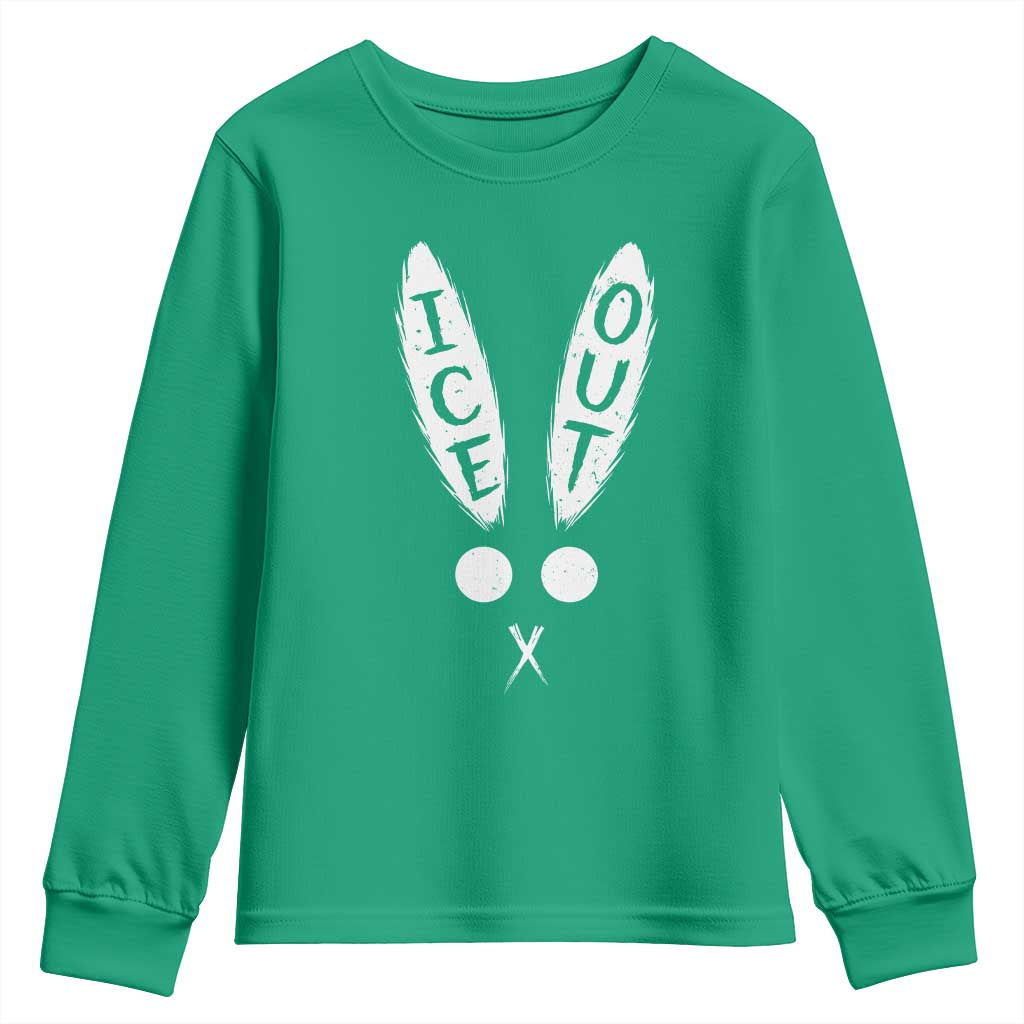 Bunny Bad Ice Out Youth Sweatshirt Rabbit FDT Anti Immigration Enforcement